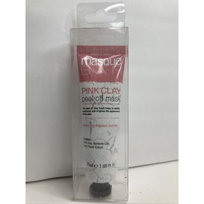 Masque Bar Pink Clay Peel Off Mask Facial Moisturize, Brighten Soothe 1 fl oz