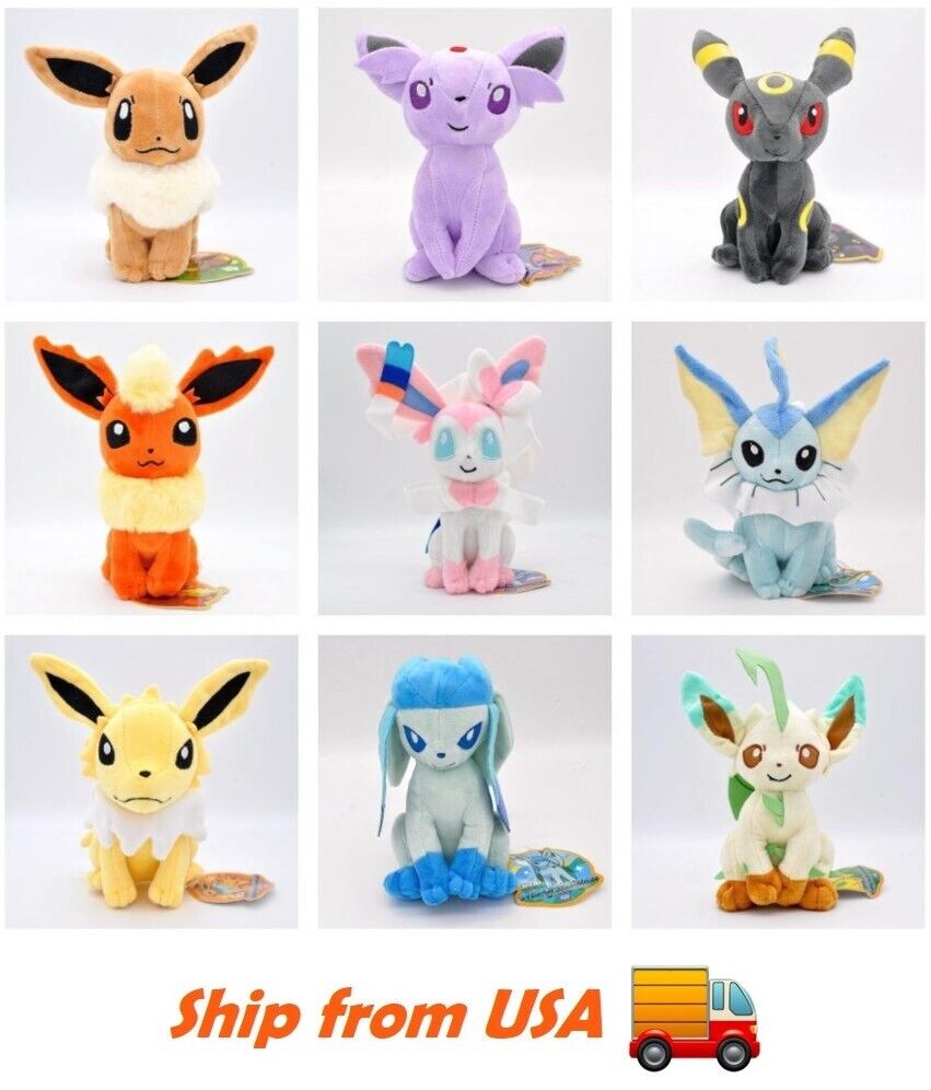 25 Styles Pokemon Pulsh Toys Mimikyu Shiny Eevee Umbreon Flareon Jolteon  Glaceon Vaporeon Sylveon Espeon Peluche Stuffed Dolls - AliExpress