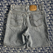 Vintage 90s Men s Levi s 550 Denim Shorts Orange Tab 31x8.5 Light Wash