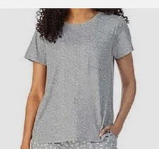 Jane and Bleecker Cozy Pajama TOP ONLY (GRAY SMALL)NWOT