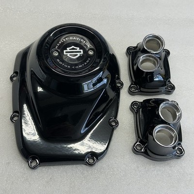2017-2023 OEM Harley M8 Cam Cover & Lifter Blocks -  Gloss Black - Milwaukee 8