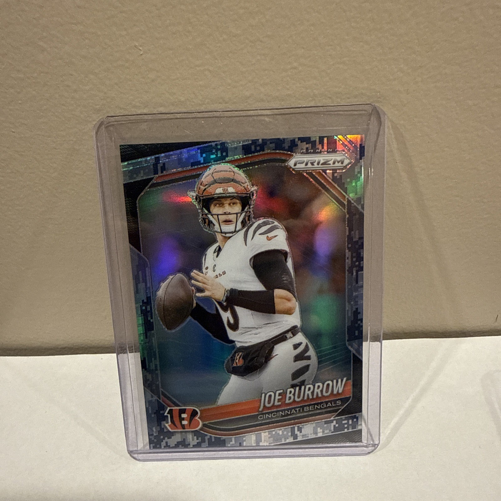 2025 Panini Prizm Joe Burrow Navy Blue Camo /25 Cincinnati Bengals #62