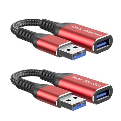 USB Data Blocker, Charge-Only Adapter USB Blocker(2PCS), Provide Safe and hig...