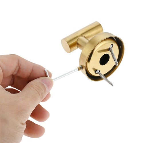 2pcs Gold Bathroom Towel Robe Coat Hooks Door Hangers Kitchen Hanging 61x55x52mm - Picture 8 of 14