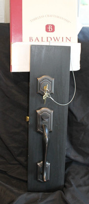 Baldwin Tubular Entry Lock Set Keyed Oil Rubbed Bronze USED STORE DISPLAY
