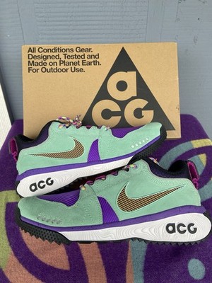 Nike ACG Dog Mountain Emerald Rise Hiking Shoes Mens 9.5 dusty cactus AQ0916-300