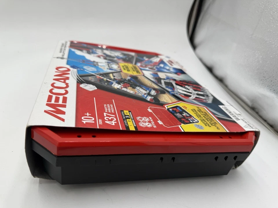 Caixa de ferramentas Meccano Maker's 437 peças brinquedo a vapor construção robô carro torre idade 10+ nova - Imagem 3 de 4