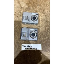 Lot of 2 Kodak Easyshare C503 & C533 Compact Digital Camera Silver - For Parts