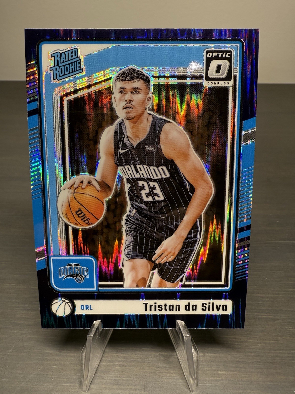 2024-25 Panini Optic #260 Tristan Da Silva Rated Rookie Purple Shock Prizm (RC)