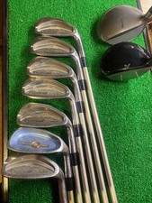 Ladies Graphite Golf Set 2 Woods 7 Irons Ladies Flex New Grips Irons