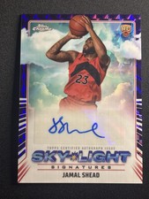 Jamal Shead 2024-25 Topps Chrome SkyLight Signatures Purple Refractor RC