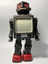 Vintage Horikawa Apollo TV Robot Tin Toy Japan Junk Not Working