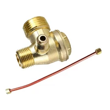 Central Pneumatic Air Compressor Check Valve 3-Port Brass 20mm/16mm/10mm-PartseS