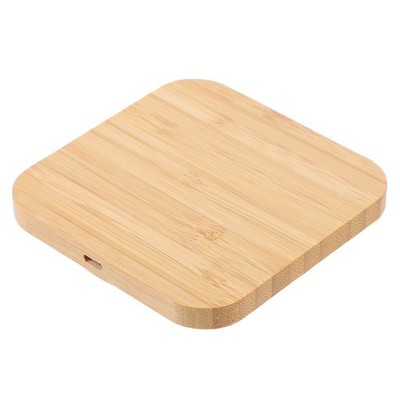 1pc 10W drahtloses Telefon Ladegerät Tragbares Handy -Lade -Holz -Telefon