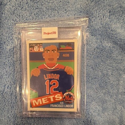 Topps 2021 Project 70 Francisco Lindor #7 1985 New York Mets Baseball Card