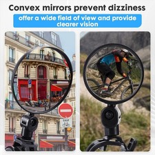 Mountain Bike 360  Rearview Mirror MTB Handlebar Convex Rear View Mirror Bar End