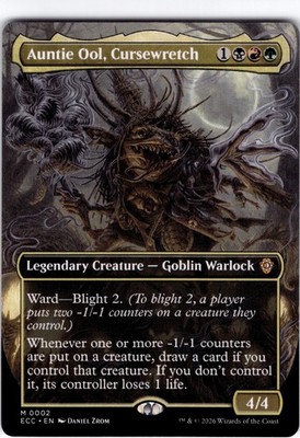Auntie Ool, Cursewretch #2 Commander: Lorwyn Eclipsed Borderless Regular Mythic