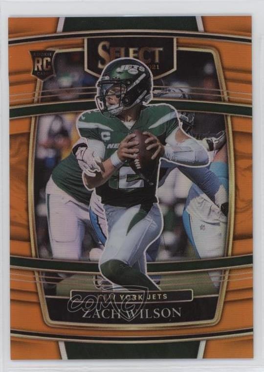 2021 Panini Select Concourse Orange Prizm 33/49 Zach Wilson #44 yf1