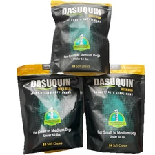 Dasuquin with MSM Soft Chews for Small/Medium Dogs 3 Bags. 3/27 Exp