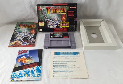 Super Nintendo SNES - SUPER TURRICAN - OVP, Anleitung, Modul, Poster - NTSC-US - Bild 1 von 4