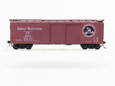 #ad HO Scale Train Miniature 2005 GN Great Northern Railway 40#x27; Wood Box Car #9270 $19.95