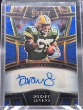 2022 Panini Select Football Dorsey Levens Blue Auto /99