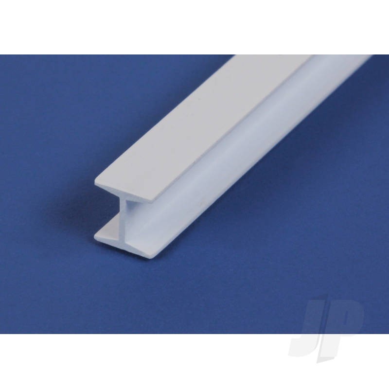 Evergreen 14in (35cm) Plastic H-Columns .125in (1/8in) (3 pack)