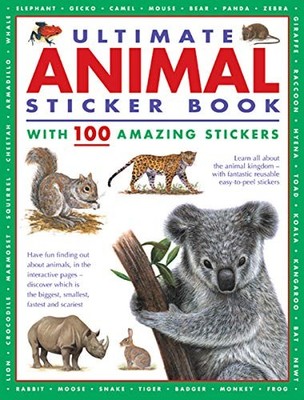 Ultimate Animal Sticker Book w - VERY GOOD