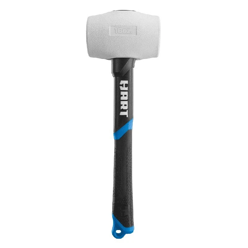 16oz Rubber Mallet Shock Absorbing Fiberglass Handle Comfort Grip Durable Tool - Image 2 of 4