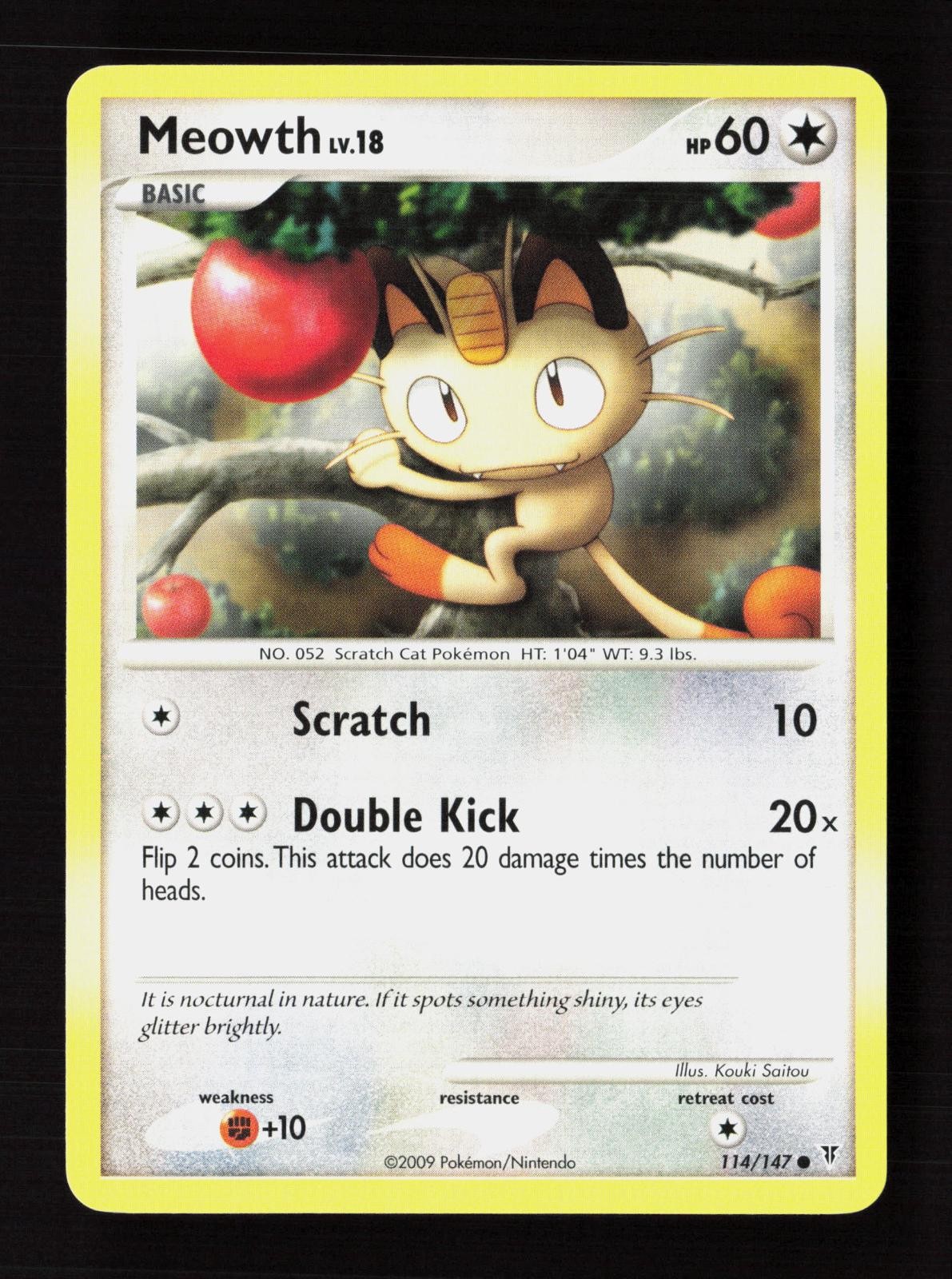 Meowth 114/147 Common Supreme Victors Pokemon Near Mint