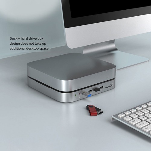 Cleverly Designed Docking Hub for Mac Mini Offering Seamless Device Integration - Afbeelding 9 van 12