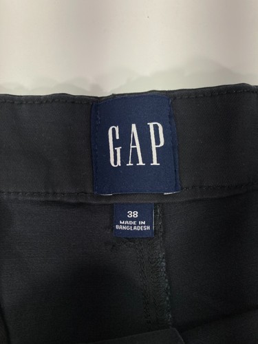 Pantalones Cortos Chinos Gap Frente Plano Para Hombre Talla 38 Negros Bolsillos Cortados Elastizados Nuevos con Etiquetas - Imagen 5 de 12
