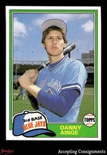 1981 Topps Traded #727 Danny Ainge XRC Rookie BLUE JAYS