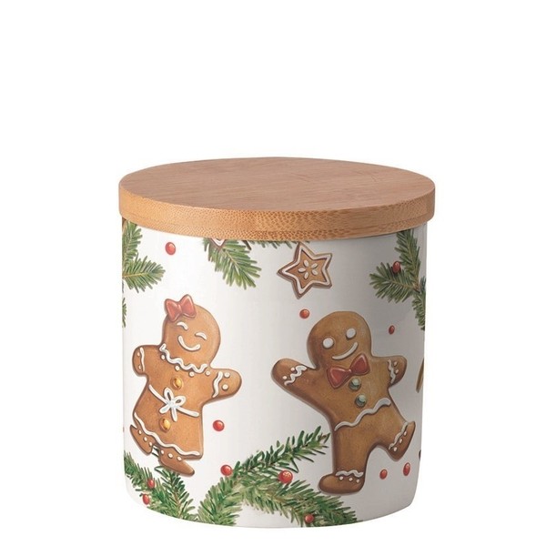 Vorratsgefäß, Vorratsdose Gingerbread Cookies Klein 10X10Cm By Ambiente-image