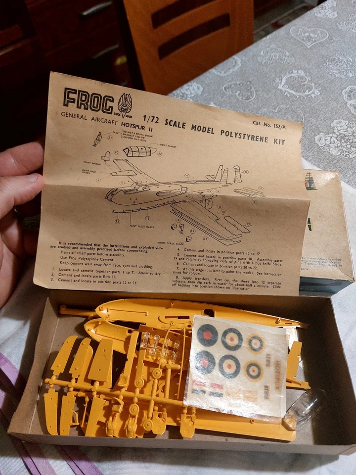 FROG AEREO MODELLINO Hotspur II Glider 1:72 Scale Red Series 1963 - Immagine 3 di 4