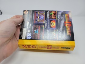 Mortal Kombat II (SEGA Genesis 32X) Authentic Cart W/ Box Cutout & Manual Case