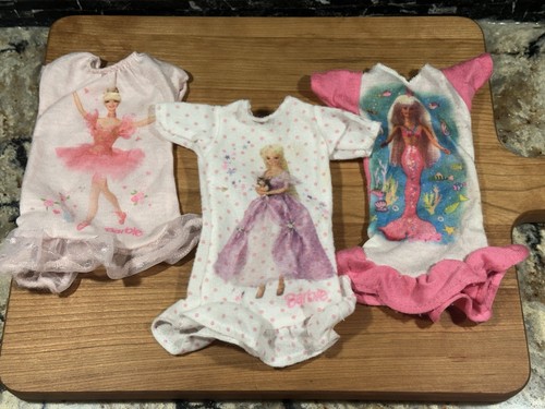 90’s Vintage Barbie Nightgown Pajamas Lot Ballerina Mermaid