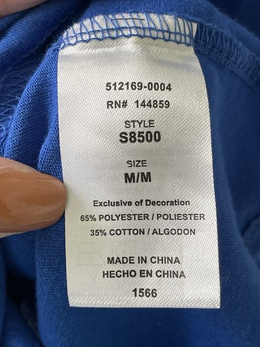 T-shirt donna Sivvan blu royal media sotto scrub manica lunga comoda - Foto 4 di 10