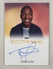 Doctor Who Series 11 & 12 Tosin Cole Autograph Card as Ryan Sinclair full bleed