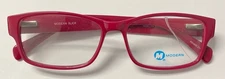 MODERN OPTICAL EYEGLASSES UNISEX SLICK MEDIUM RECTANGLE RED COLOR FAST SHIPPING