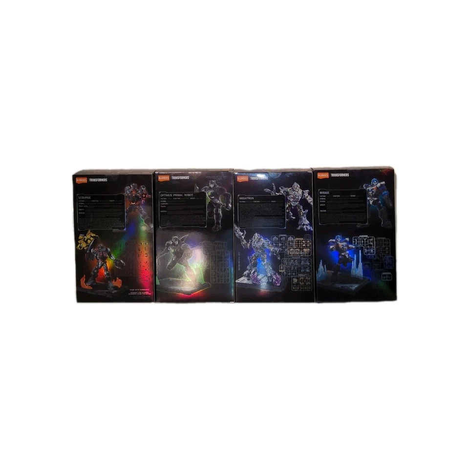 NUEVO Blokees 4 Transformers Clase Clásica Plaga Primal Megatron Mirage Figuras Foto 4 de 4
