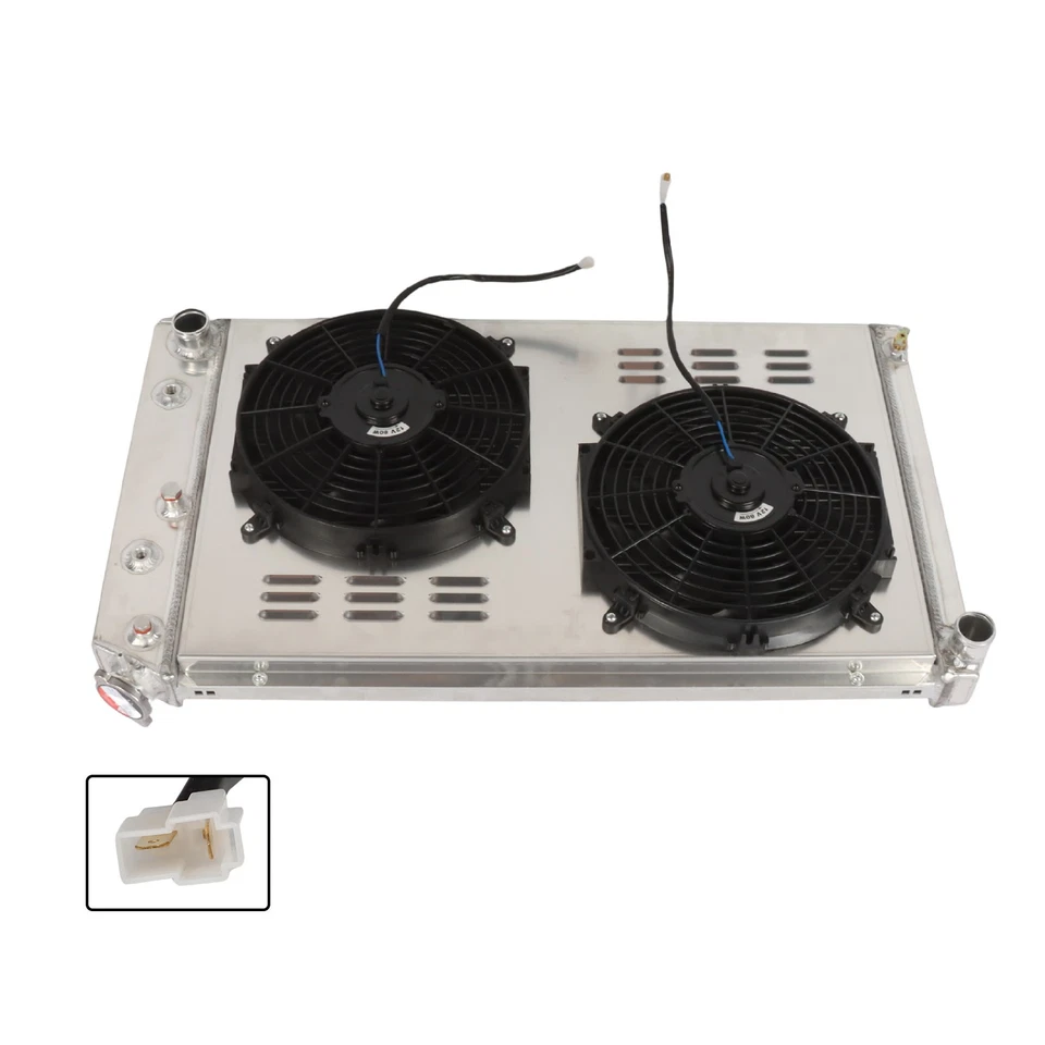 3 Row Radiator+Shroud+Fan+Relay Kit 161 For 1973-1986 Chevy/GMC C/K C10 C20 C30 - Image 2 of 4