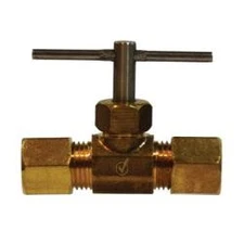 709106-05 Needle Valve, 5/16 in Nominal, Compression, Brass Body