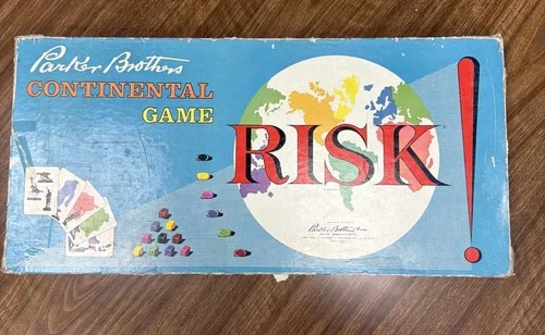VINTAGE ORIGINAL RISK 1959/1963 Edition PARKER BROTHERS BOARD GAME Complete🔥