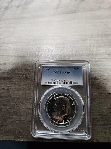 1964 Kennedy Half Dollar PCGS PR69 90% Silver