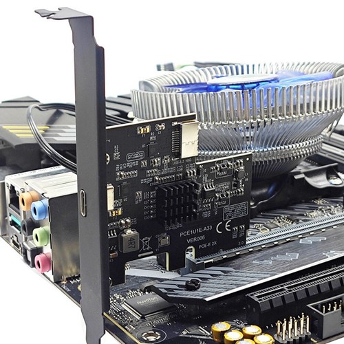 PCI-Express X2 to Type-E + Type-C Expansion Card USB3.2 GEN2 10Gbps ASM31423417 - Afbeelding 4 van 7