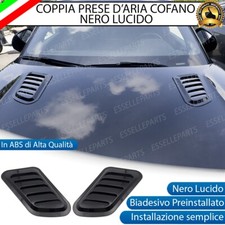 COPPIA PRESE D'ARIA COFANO NERO LUCIDO PER VOLVO EX90 ADESIVE IN ABS