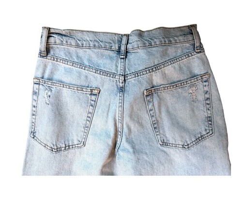 Topman Jeans Mens 36x32 Baggy Patch Rip Jeans Light Blue Button Fly NWOT - Picture 8 of 8