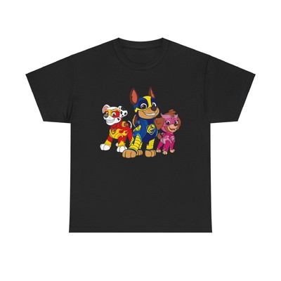 Mighty Pups T-Shirt - paw patrol nickelodeon cartoon chase marshall skye action