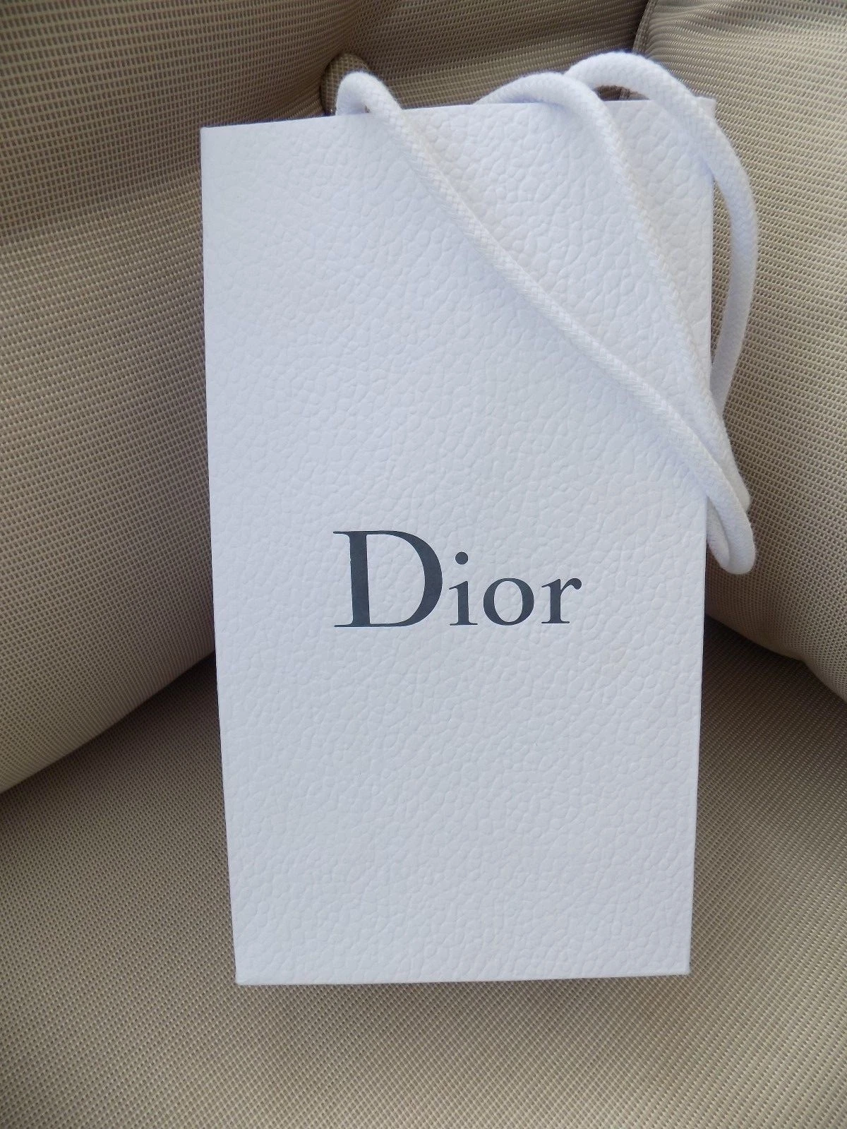Sac en papier vide DIOR petit sac à provisions blanc cadeau